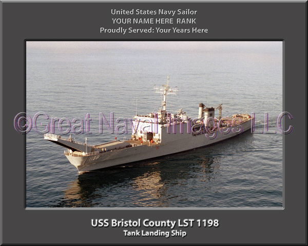 USS Bristol County LST 1198 : Personalized Ship Photo ⋆ US Navy Veteran ...