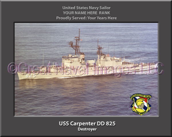 USS Carpenter DD 825 : Personalized Navy Ship Photo ⋆ Personalized US ...