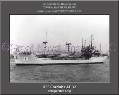 USS Corduba AF 32 Personalized Navy Ship Photo