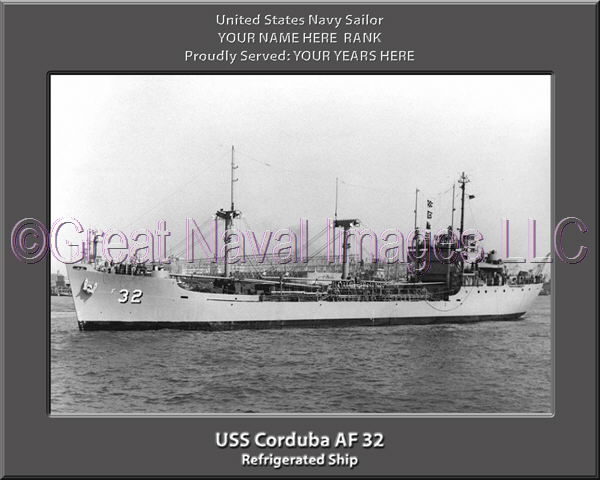 USS Corduba AF 32 Personalized Navy Ship Photo