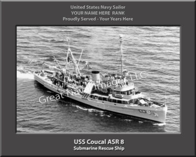 USS Coucal ASR 8 Personalized ship Photo