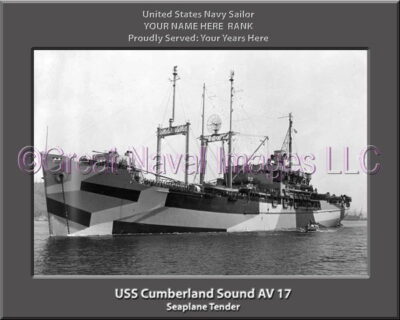 USS Cumberland Sound AV 17 Personalized ship Photo