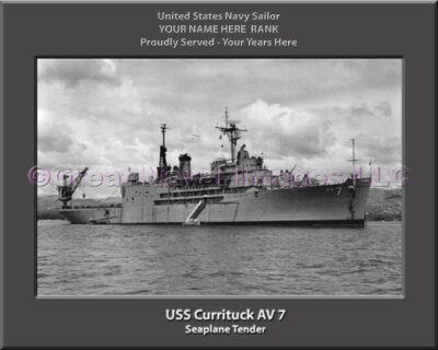 USS Currituck AV 7 Personalized ship Photo