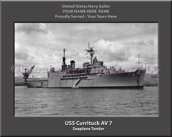 USS Currituck AV 7 Personalized ship Photo