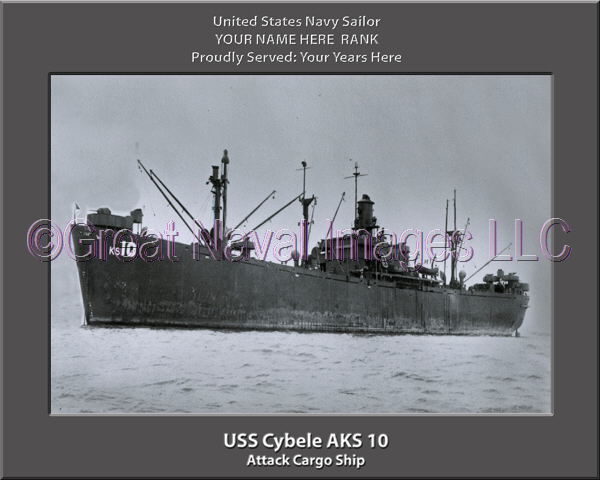USS Cybele AKS 10 Personalized ship Photo