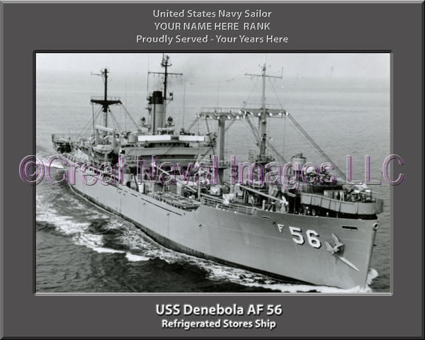 USS Denebola AF 56 Personalized ship Photo