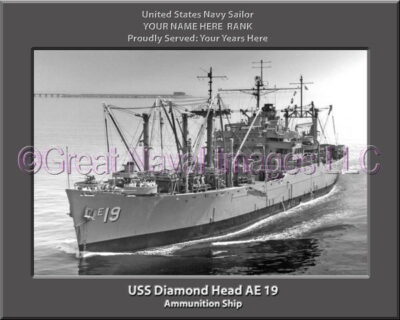 USS Diamond Head AE 19 Personalized ship Photo