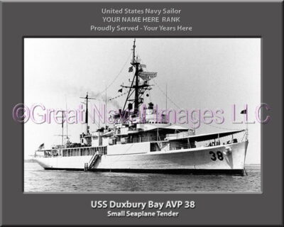 USS Duxbury Bay AVP 38 Personalized ship Photo