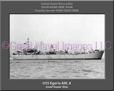 USS Egeria ARL 8 Personalized Navy Ship Photo