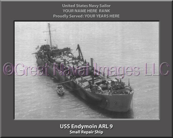 USS Endymion ARL 9 Personalized Navy Ship Photo