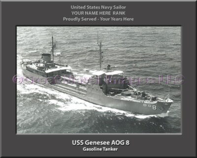 USS Genesee AOG 8 Personalized ship Photo