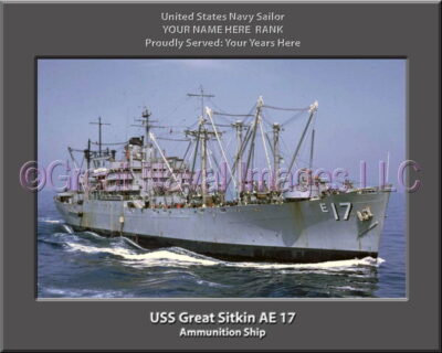 USS Great Sitkin AE 17 Personalized ship Photo