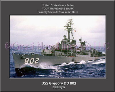 USS Gregory DD 802