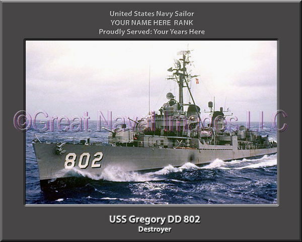 USS Gregory DD 802