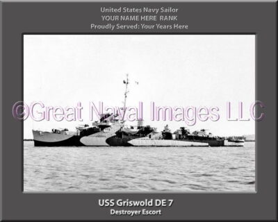 USS Griswold DE 7 Personalized Navy Ship Photo