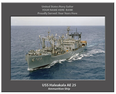 USS Haleakala AE 25 Personalized Navy Ship Photo