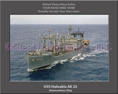 USS Haleakla AE 25 Personalized ship Photo
