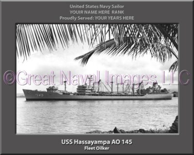 USS Hassayampa AO 145 Personalized ship Photo