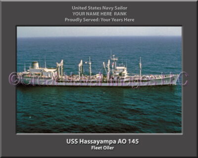 USS Hassayampa AO 145 Personalized ship Photo