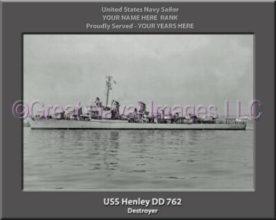 USS Henley DD 762 : Personalized Navy Ship Photo