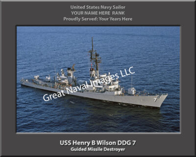USS Henry B Wilson DDG 7 Personalized Navy Ship Photo