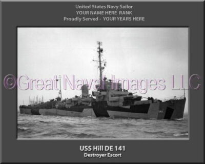 USS Hill DE 141 Personalized Navy Ship Photo