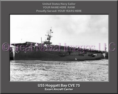 USS Hoggatt Bay CVE 75 Personalized Photo on Canvas