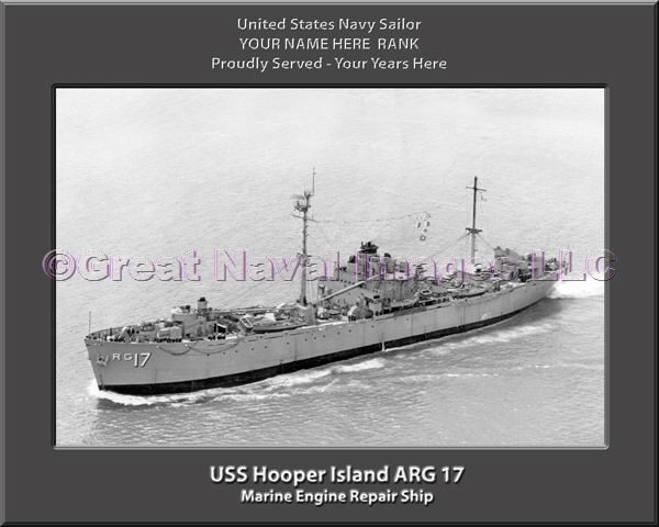 USS Hooper Island ARG 17 Personalized ship Photo