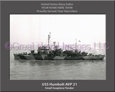 USS Humbolt AVP 21 Personalized Navy Ship Photo