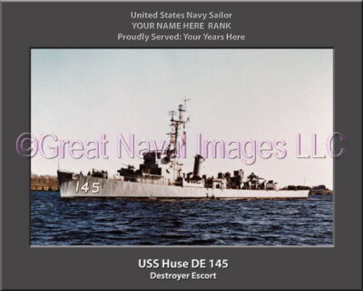 USS Huse DE 145 Personalized Navy Ship Photo