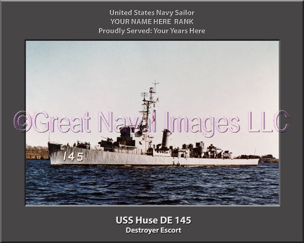 USS Huse DE 145 Personalized Navy Ship Photo