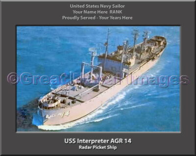 USS Interpreter AGR 14 Personalized Navy Ship Photo