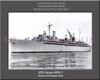 USS Jason ARH 1 Personalized Navy Ship Photo