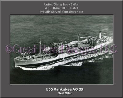 USS Kankakee AO 39 Personalized Navy Ship Photo