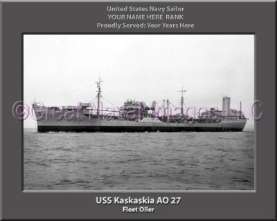 USS Kaskaskia AO 27 Personalized Navy Ship Photo