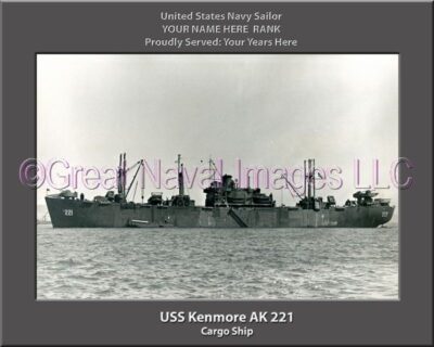 USS Kenmore AK 221 Personalized Navy Ship Photo
