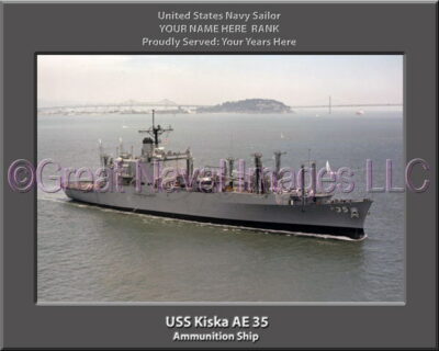 USS Kiska AE 35 Personalized Navy Ship Photo