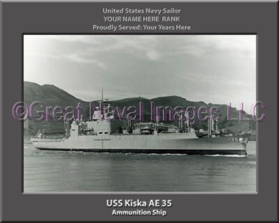 USS Kiska AE 35 Personalized Navy Ship Photo