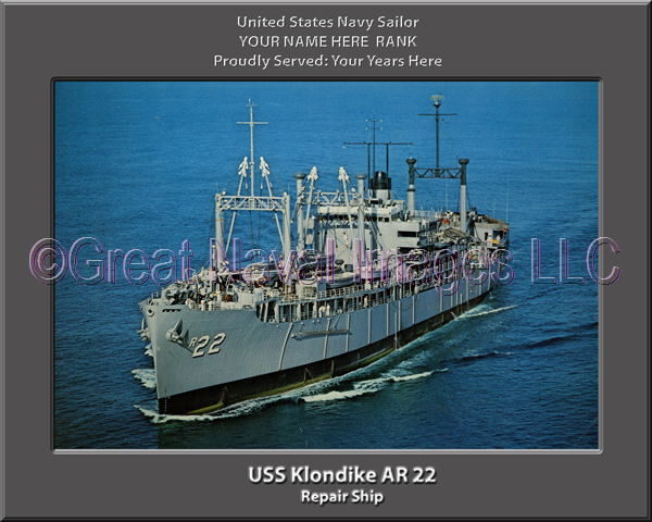 USS Klondike AR 22 Personalized Navy Ship Photo
