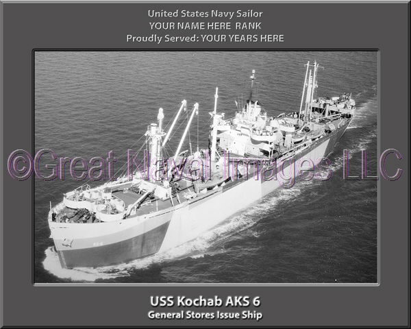 USS Kochab AKS 6 Peresonalized Navy Ship Photo