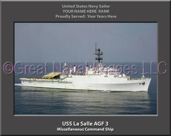 USS La Salle AGF 3 Personalized Navy Ship Photo