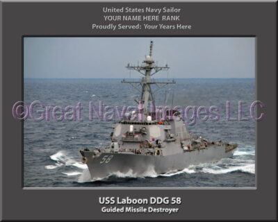 USS Laboon DDG 58 Personalized Photo on CanvasPersonalized Photo on Canvas