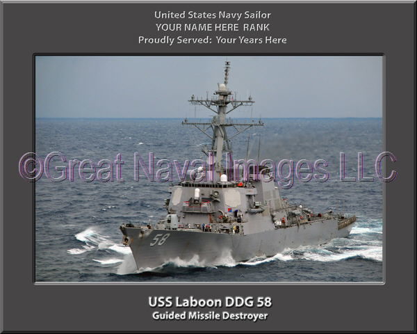 USS Laboon DDG 58 Personalized Photo on CanvasPersonalized Photo on Canvas