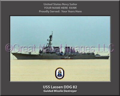 USS Lassen DDG 82 Personalized Photo on CanvasPersonalized Photo on Canvas