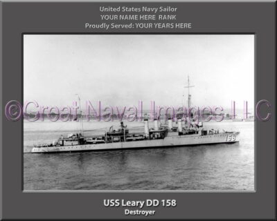USS Leary DD 158 Personalized Navy Ship Photo