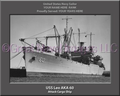 USS Leo AKA 60 Personalized Navy Ship Photo