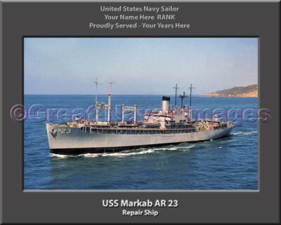 USS Markab AR 23 Personalized Navy Ship Photo