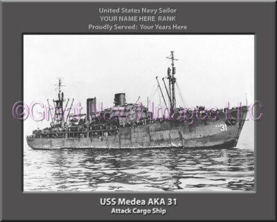 USS Medea AKA 31 Personalized Navy Ship Photo