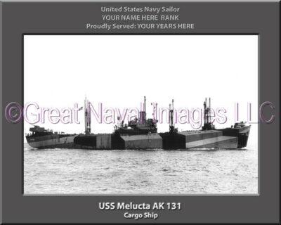 USS Melucta AK 131 Personalized Navy Ship Photo