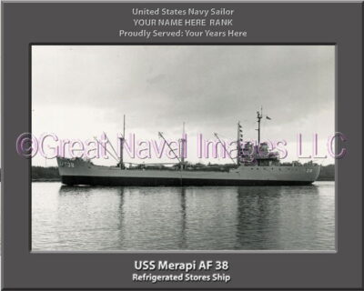 USS Merapi AF 38 Personalized Navy Ship Photo